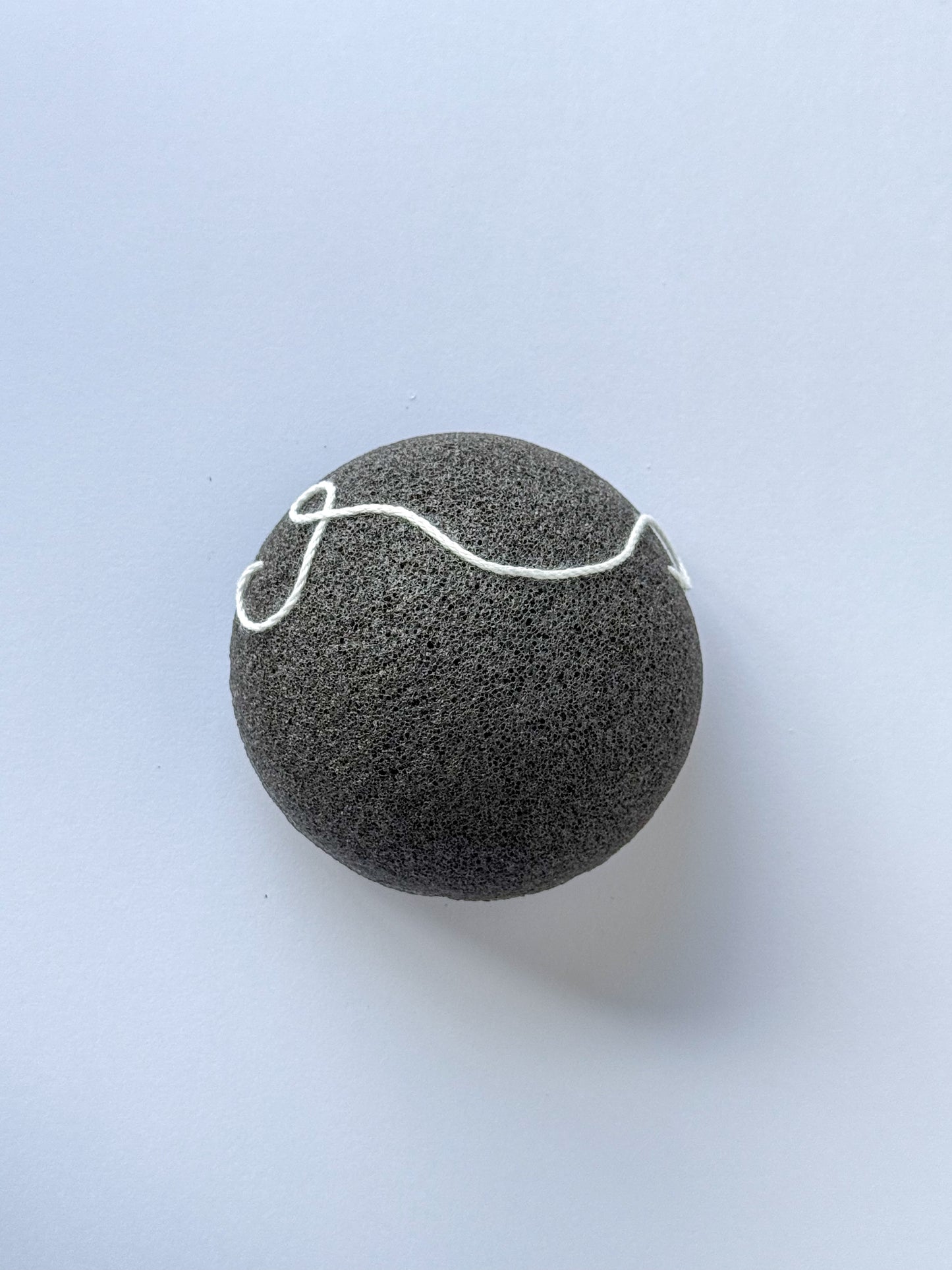 KONJAC FACIAL SPONGE CHARCOAL TWO PACK