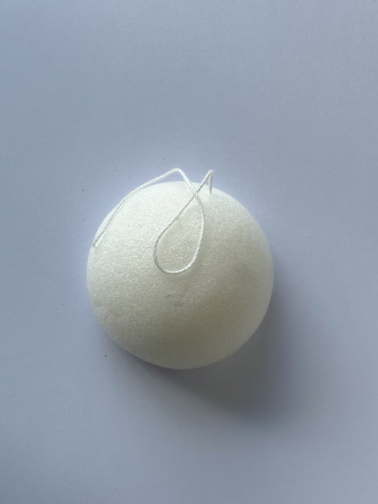 KONJAC FACIAL SPONGE PURE WHITE TWO PACK